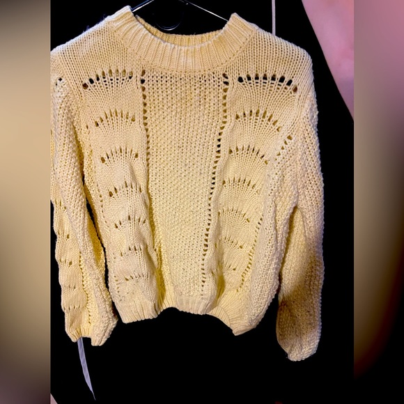 Woven Heart Sweaters - Woven heart sweater, 2nd picture with flash to show the color better (: